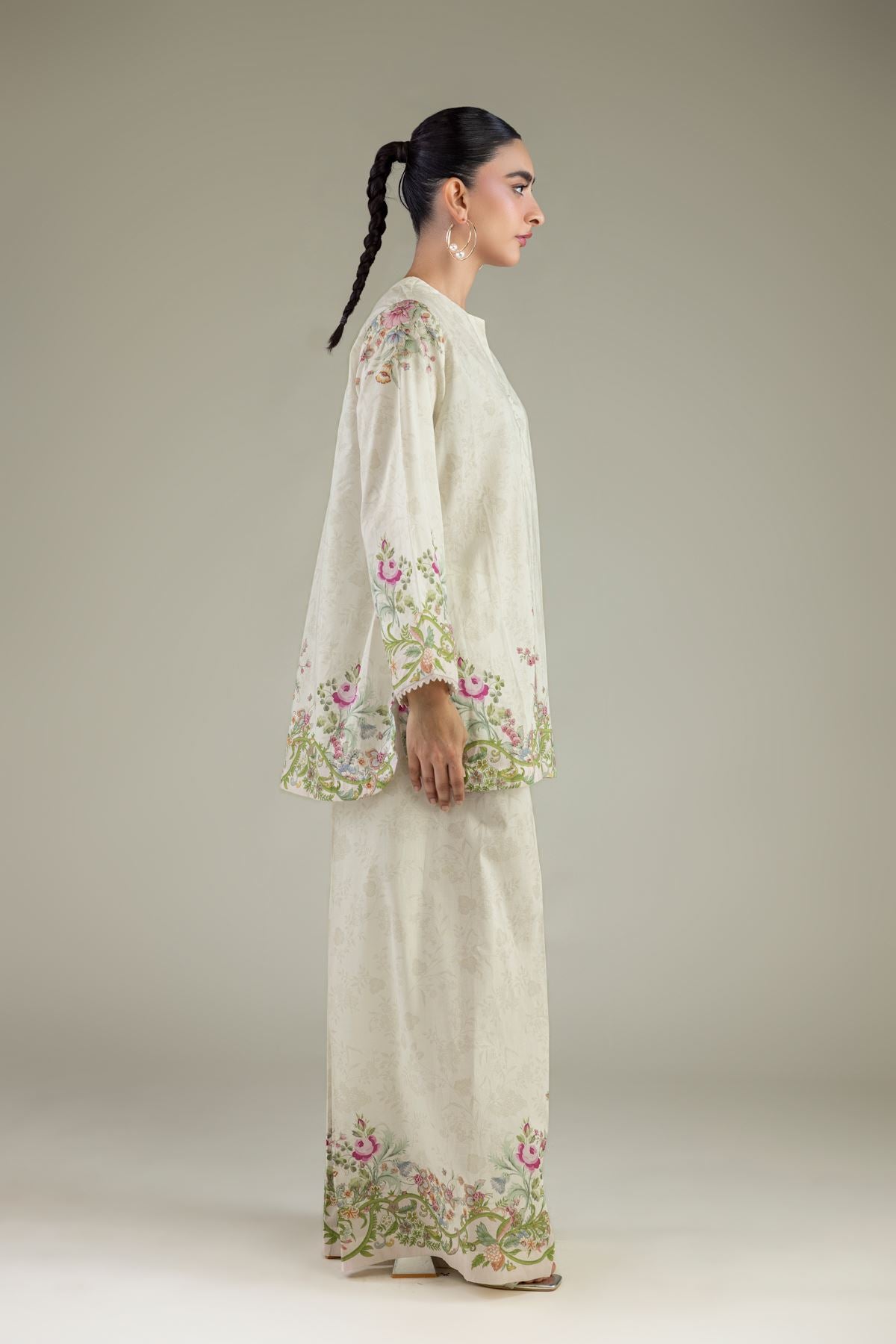Floral Cambric Pants