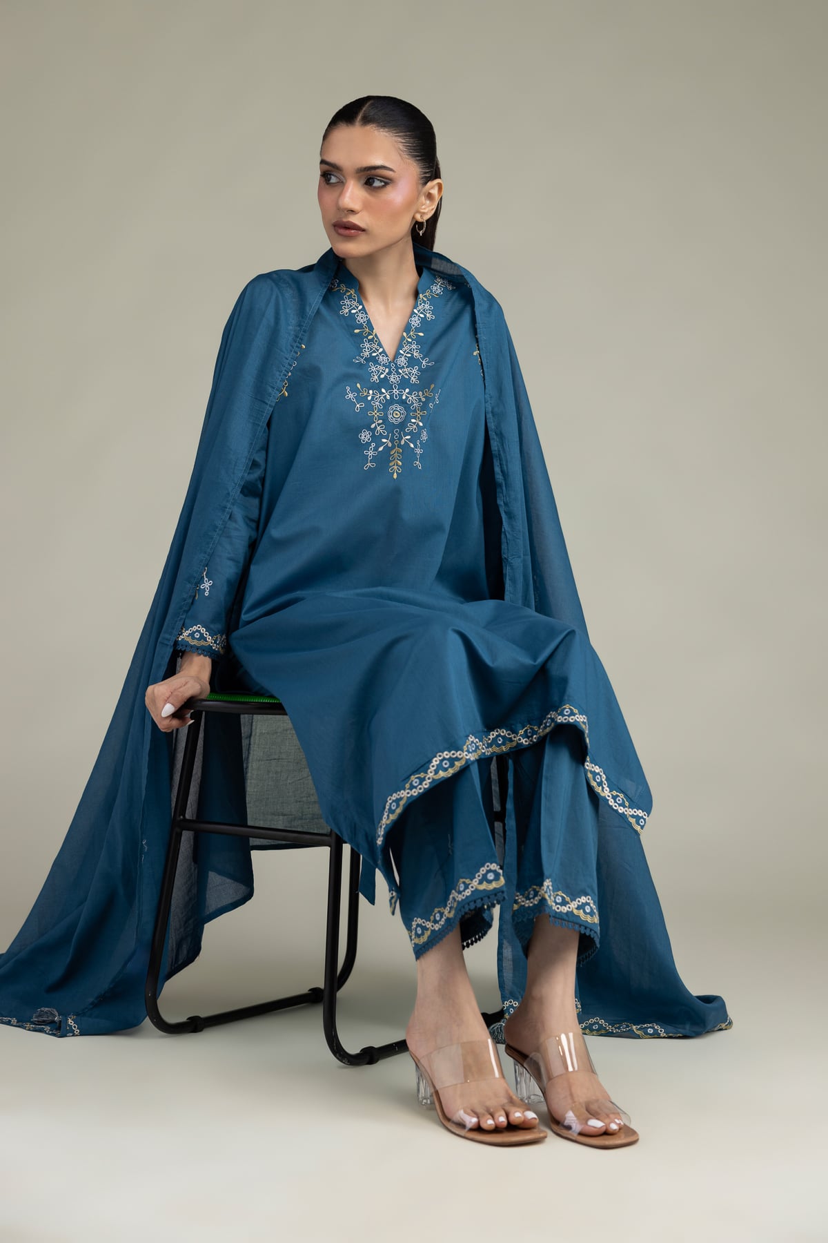 Floral Longline Kurta