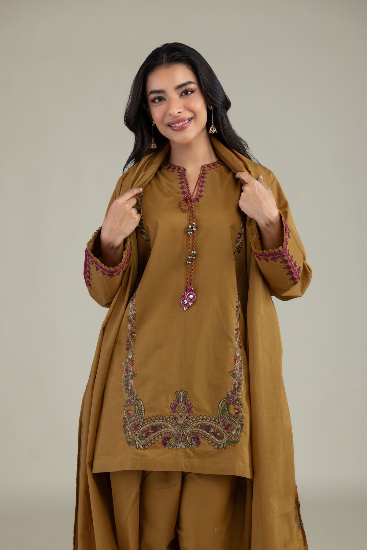 Floral Cambric Kurta