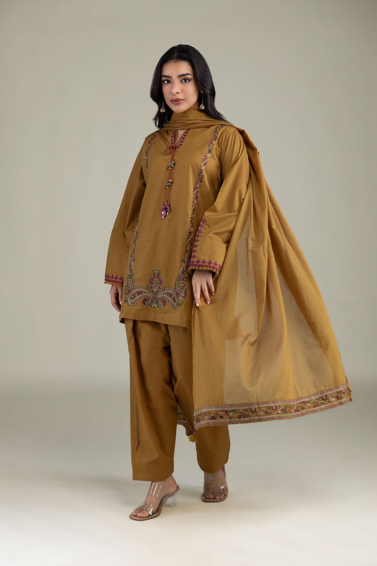 Floral Lawn Dupatta