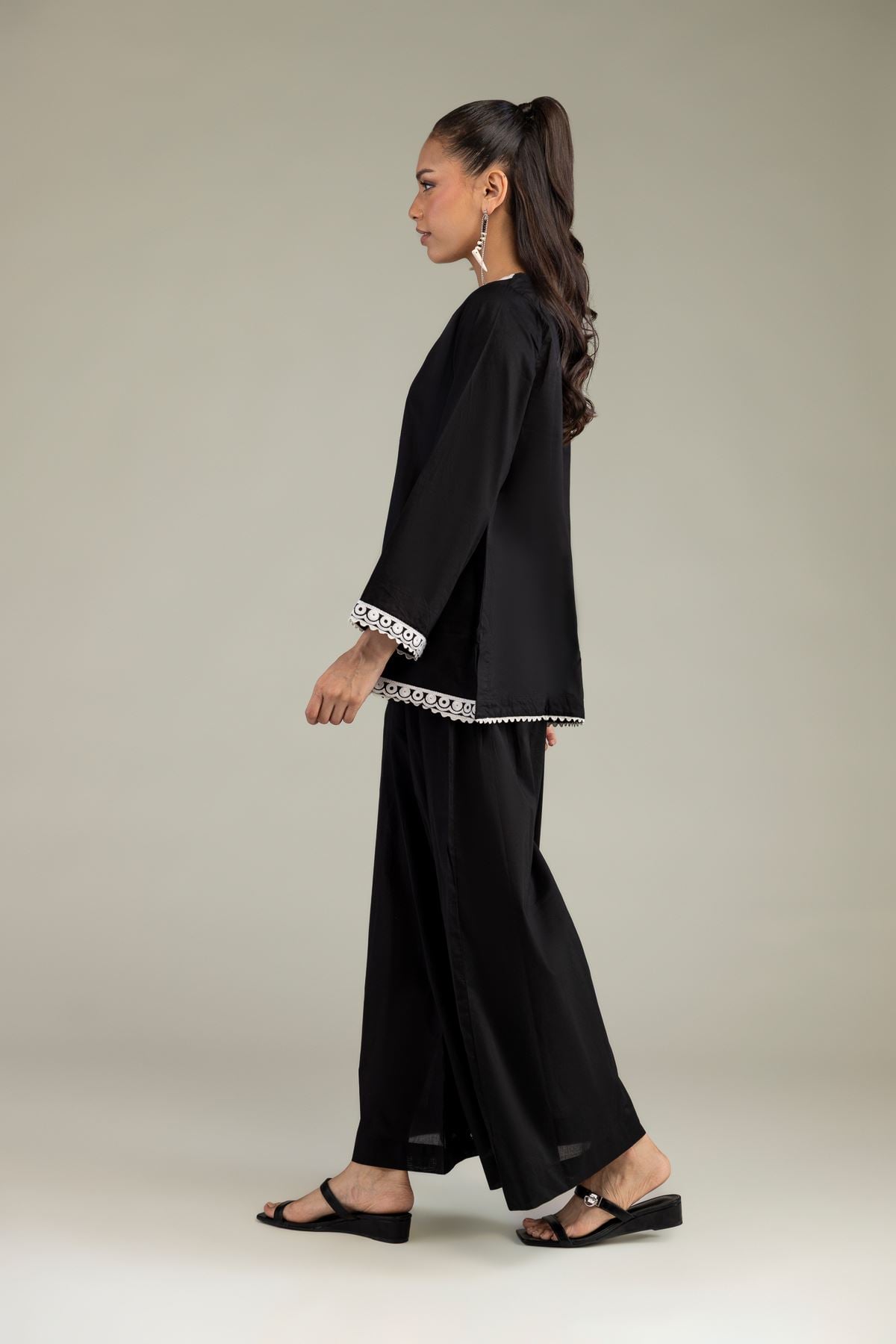 Solid Black Pants