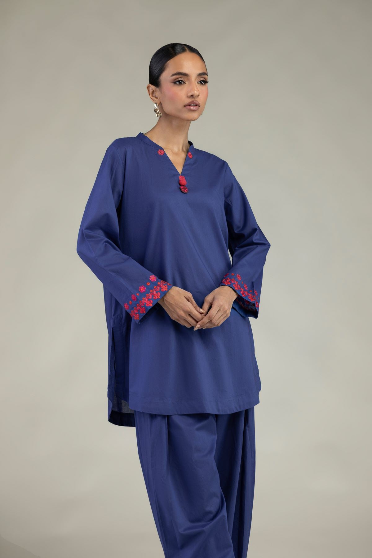 Short V-Neck Kurta