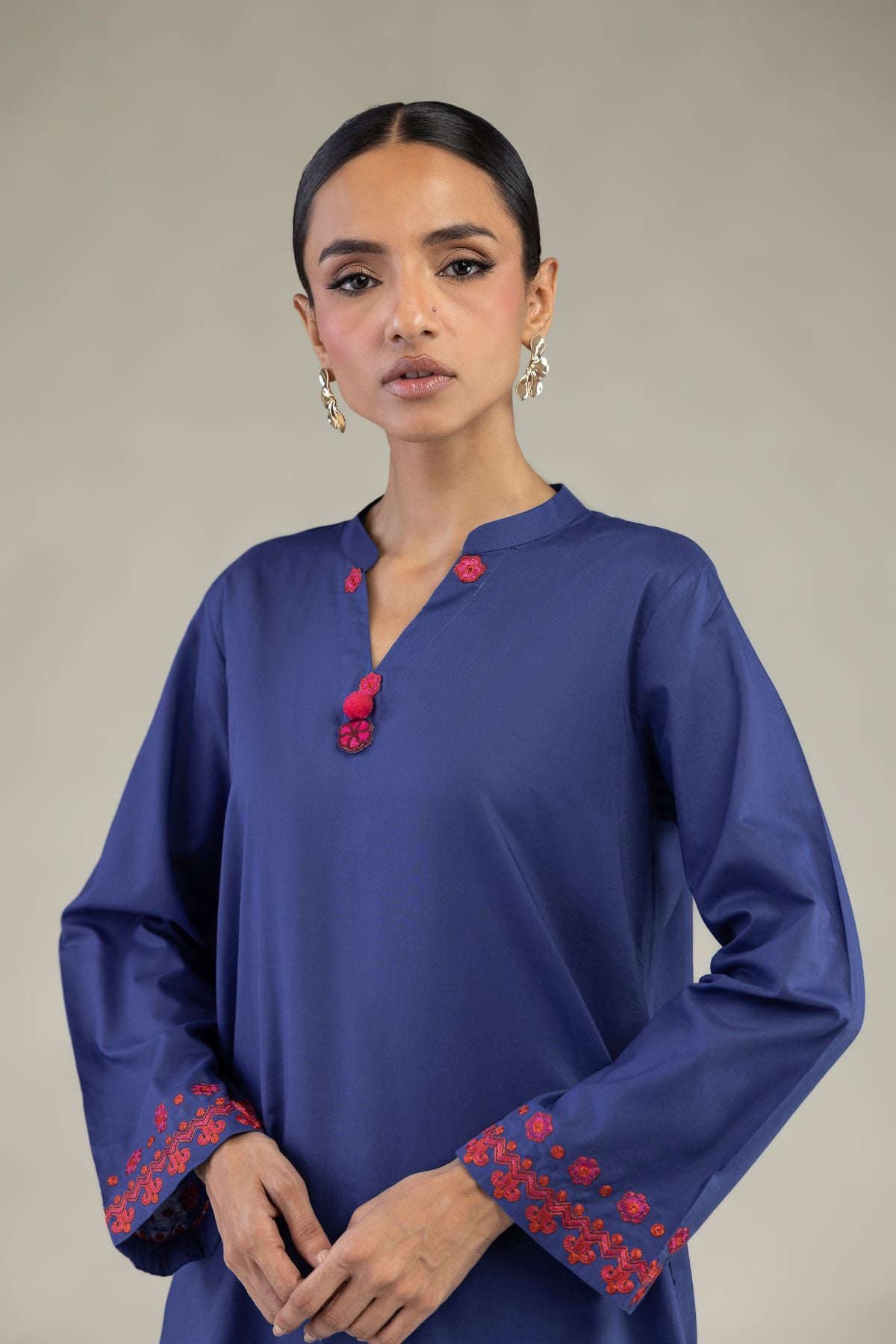 Short V-Neck Kurta