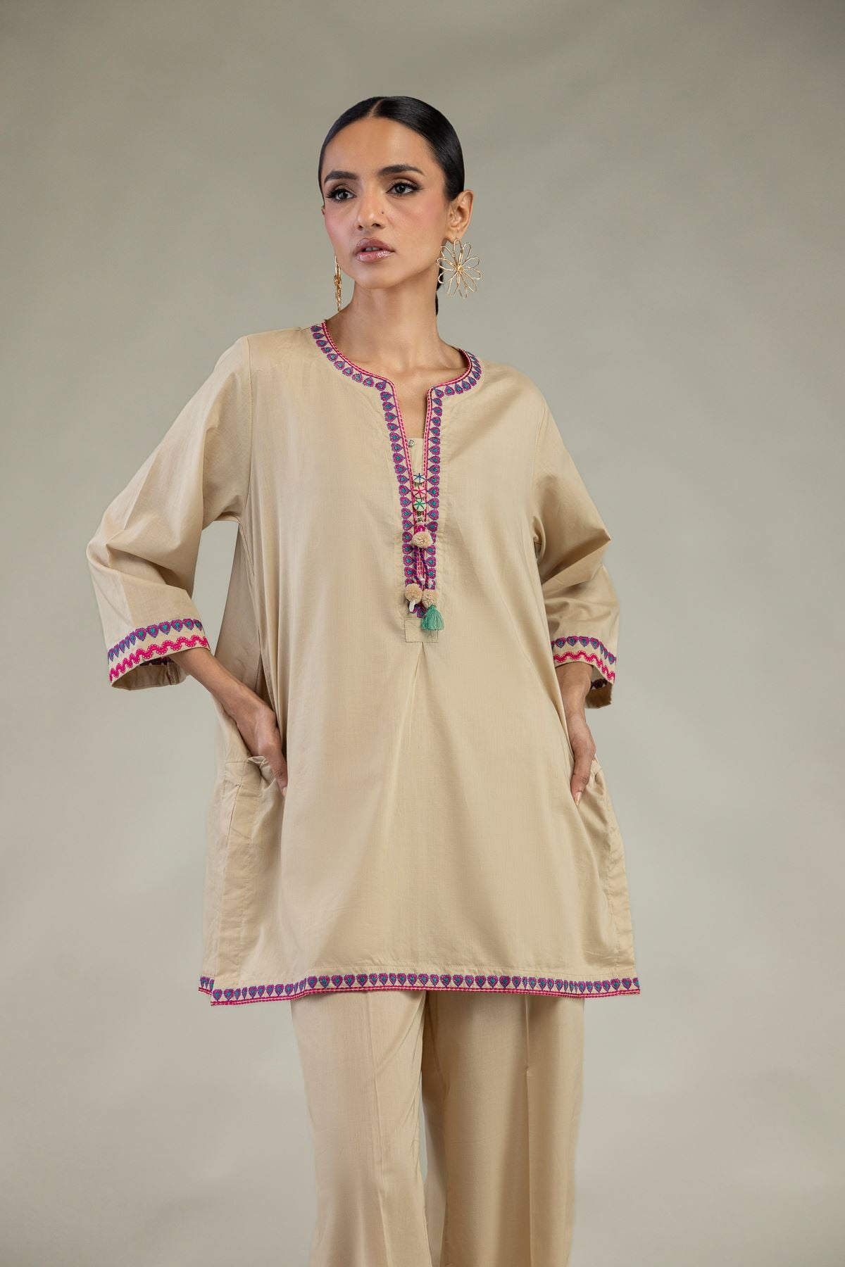 Short Cambric Kurta
