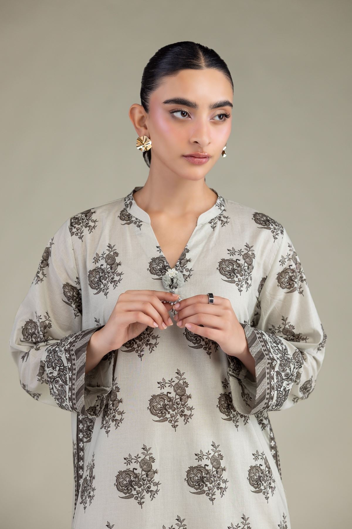 Floral Longline Kurta