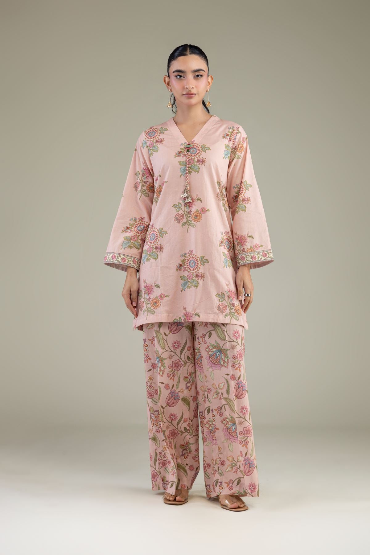 Floral Cambric Pants