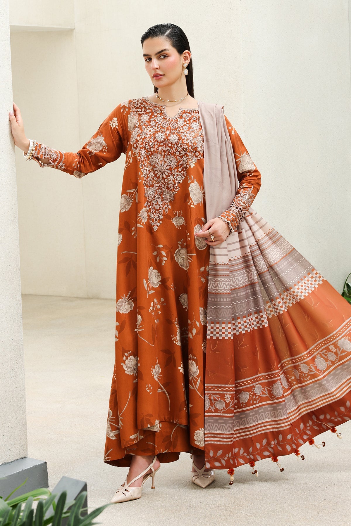 EMBRIODERED VISCOSE SILK SF-4626