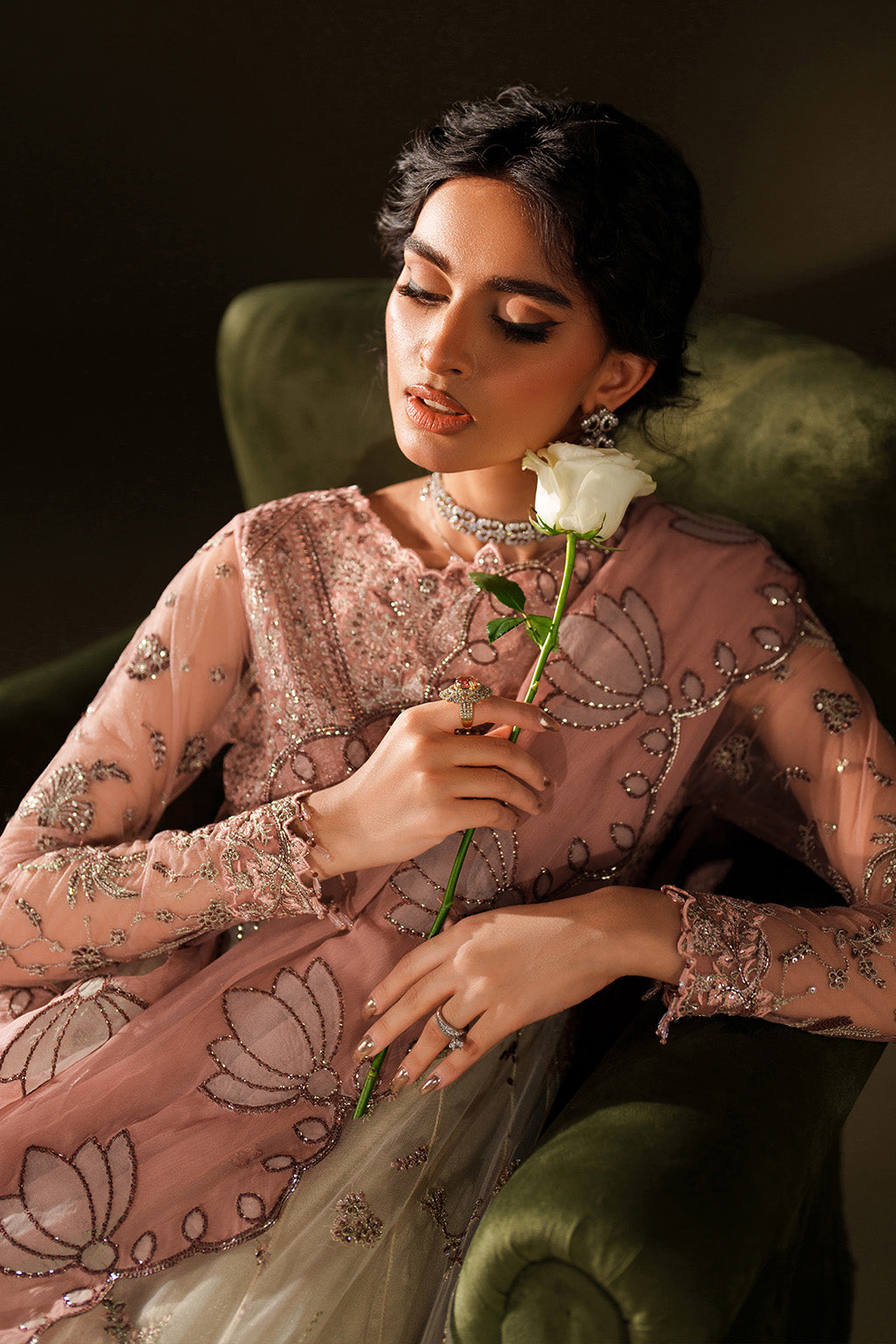 IV-78 Embroidered Velvet