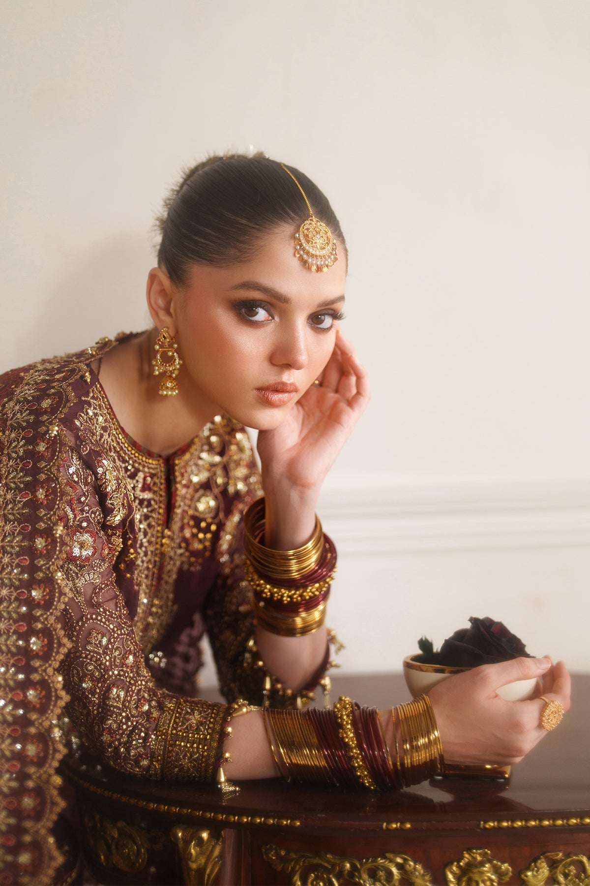 EMBROIDERED CHIFFON CH14-07 STITCHED