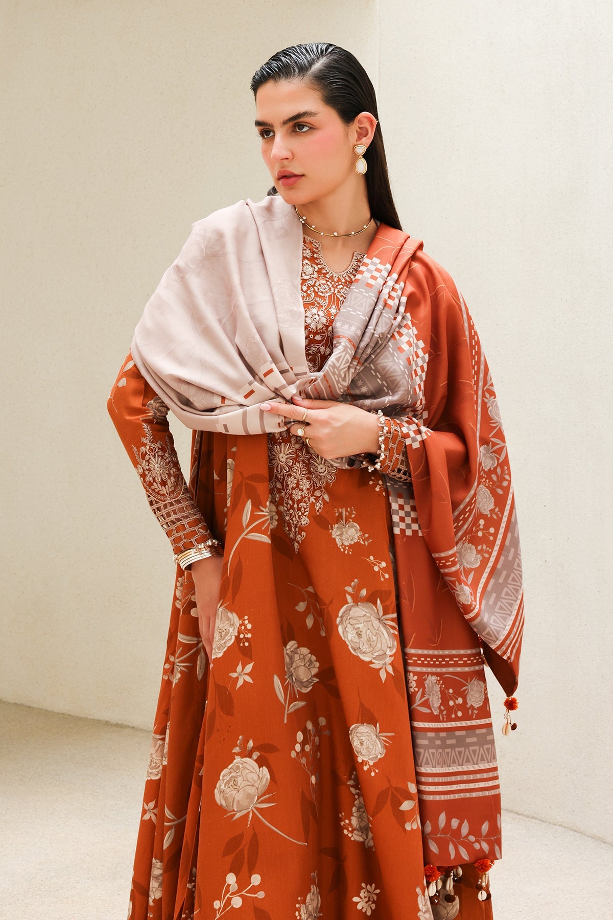 EMBRIODERED VISCOSE SILK SF-4626