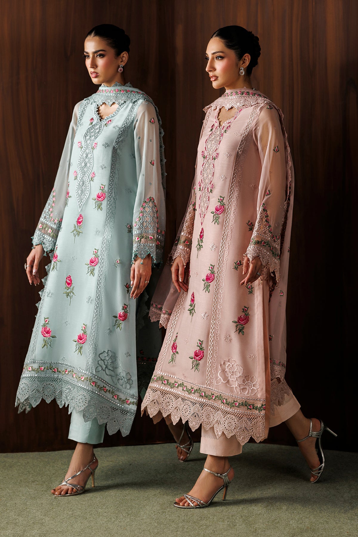 EMBROIDERED CHIFFON UF-4438