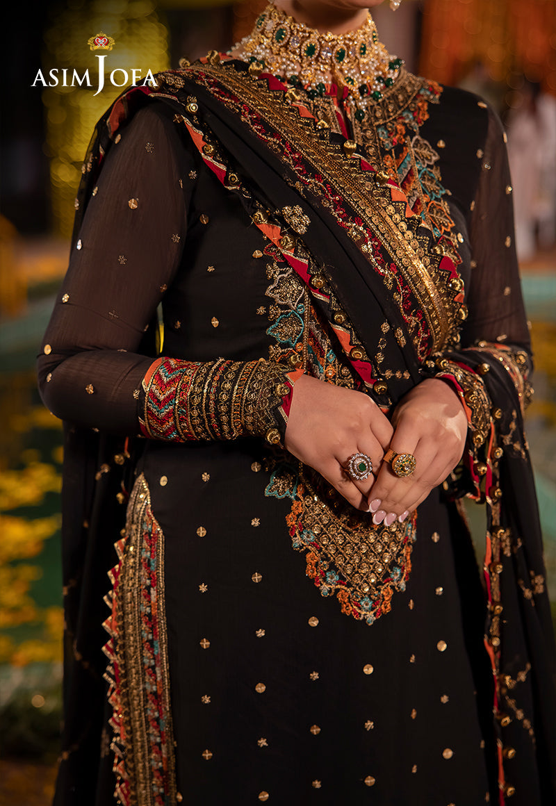 AJDAD-02-XS EMBROIDERED CHIFFON 3 PCS