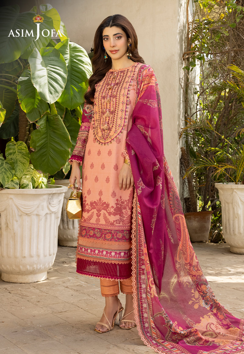 AJS-23 EMBROIDERED LAWN 2 PCS