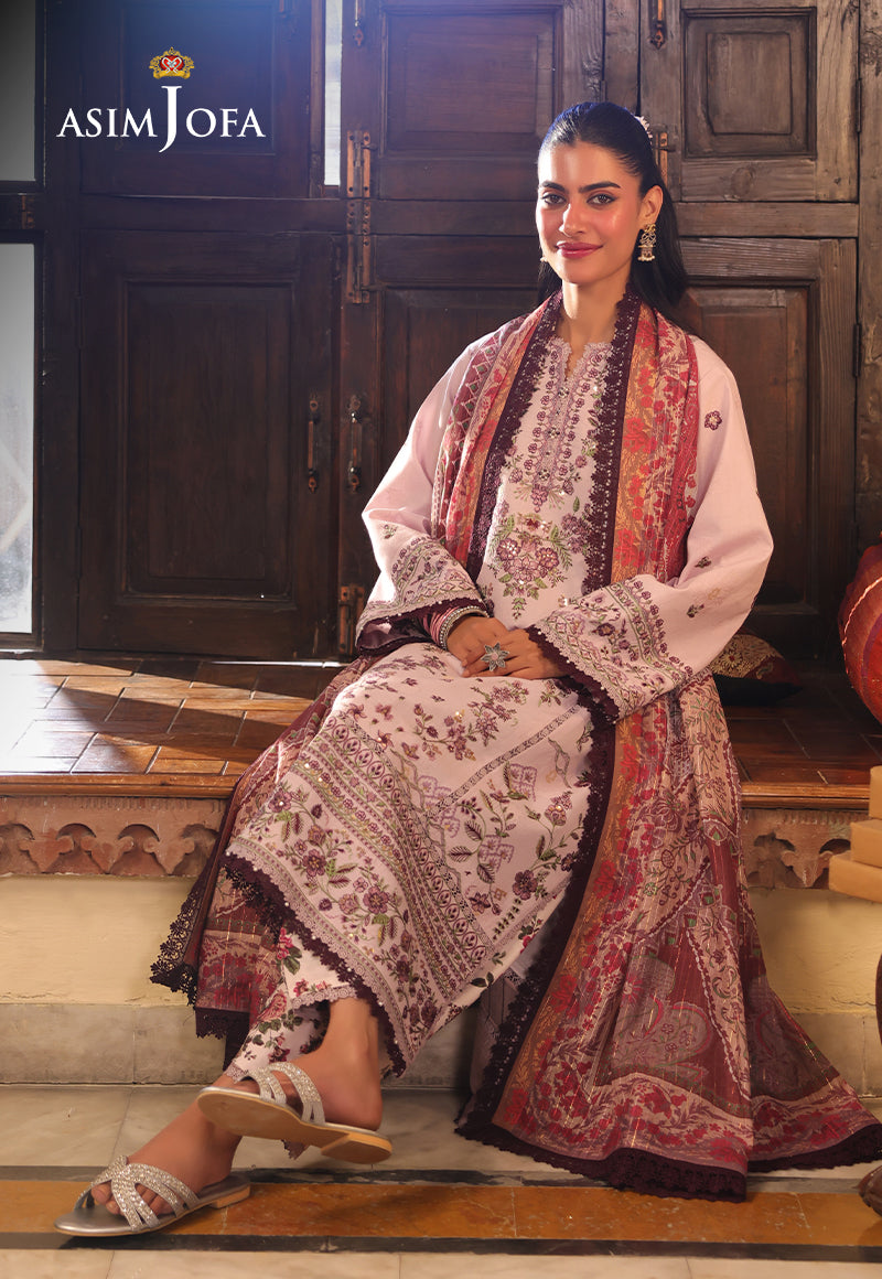 AJUBU-05 Embroidered Jacquard 3 Pcs