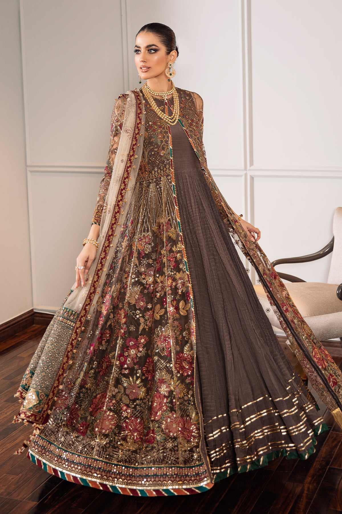 EMBROIDERED NET CH09-02 STITCHED