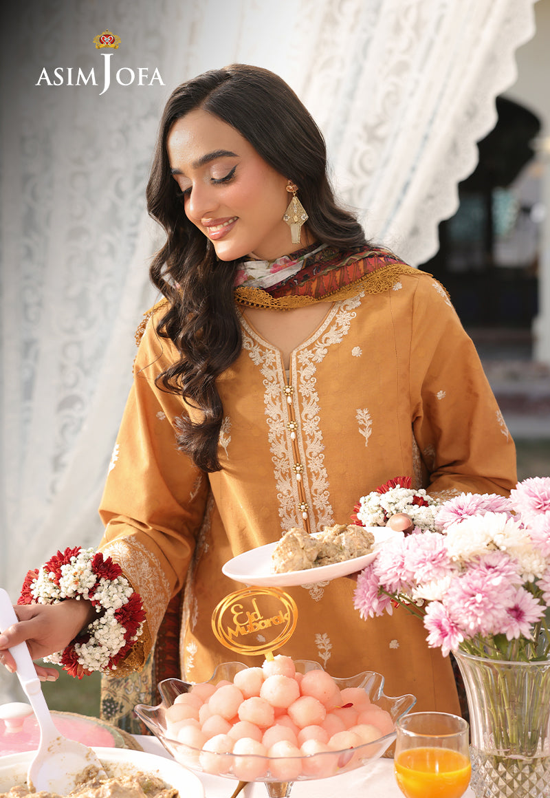 AJUBU-04 Embroidered Jacquard 3 Pcs