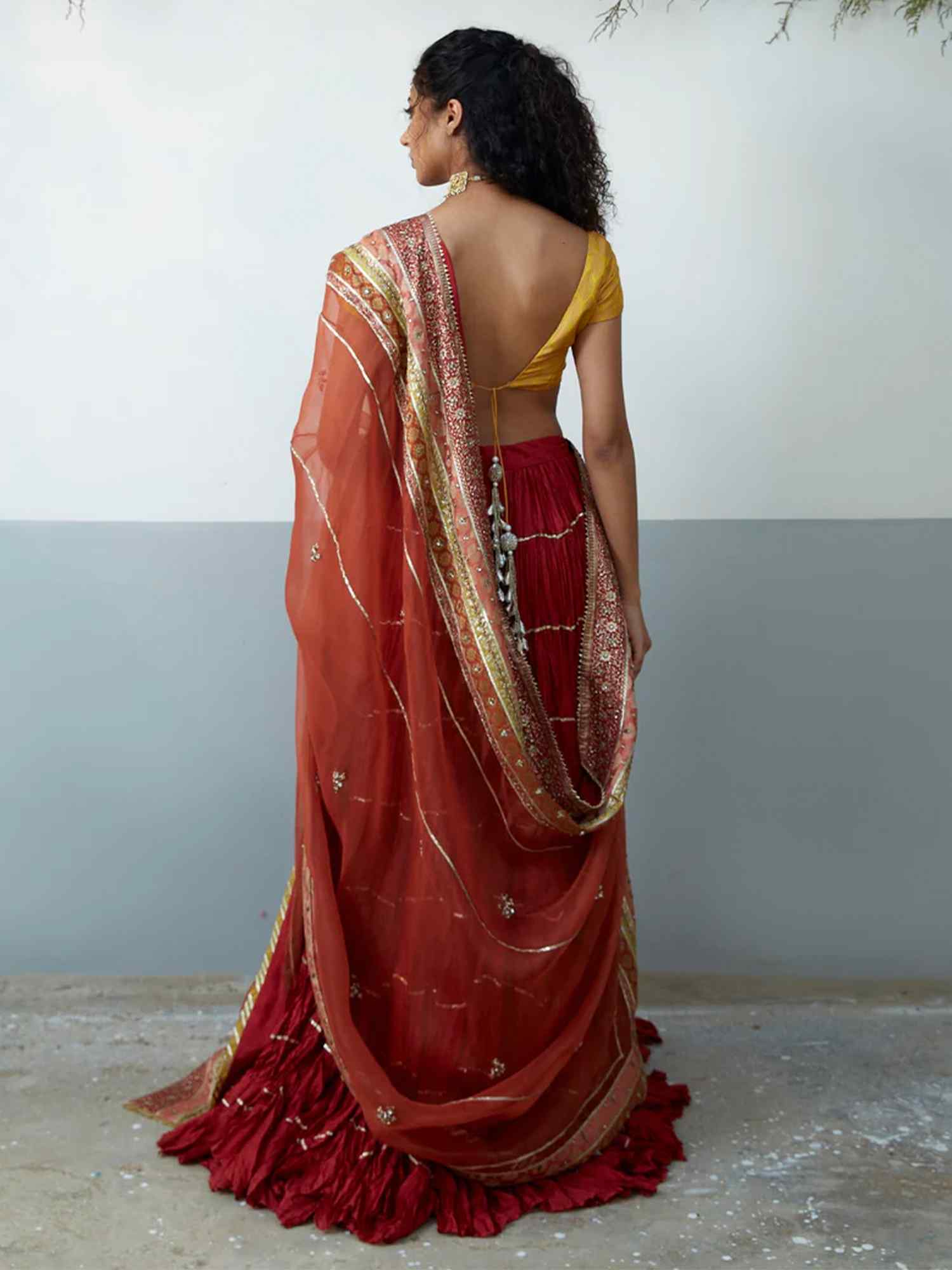 Blouse, Lehenga & Dupatta