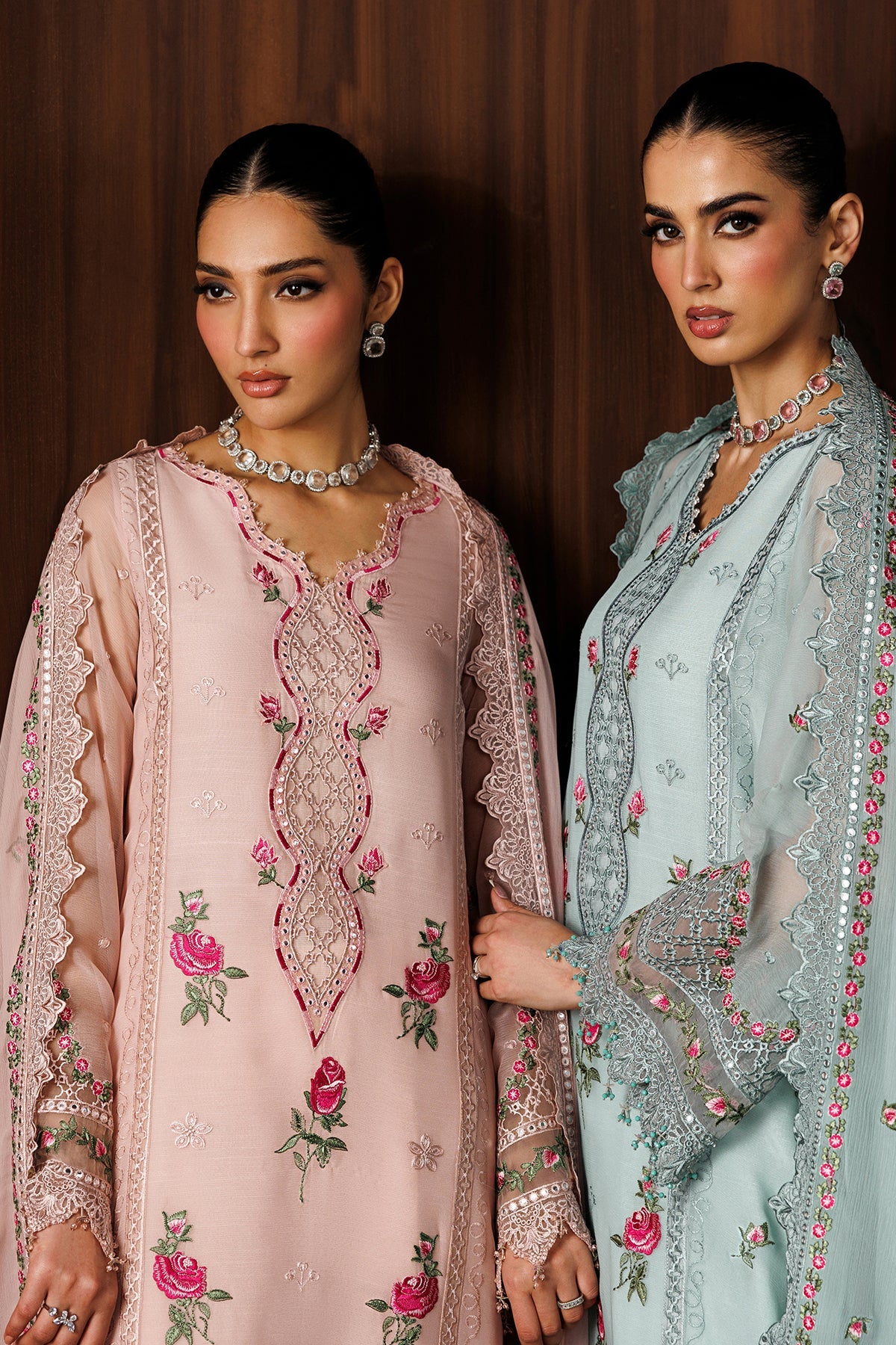 EMBROIDERED CHIFFON UF-4438