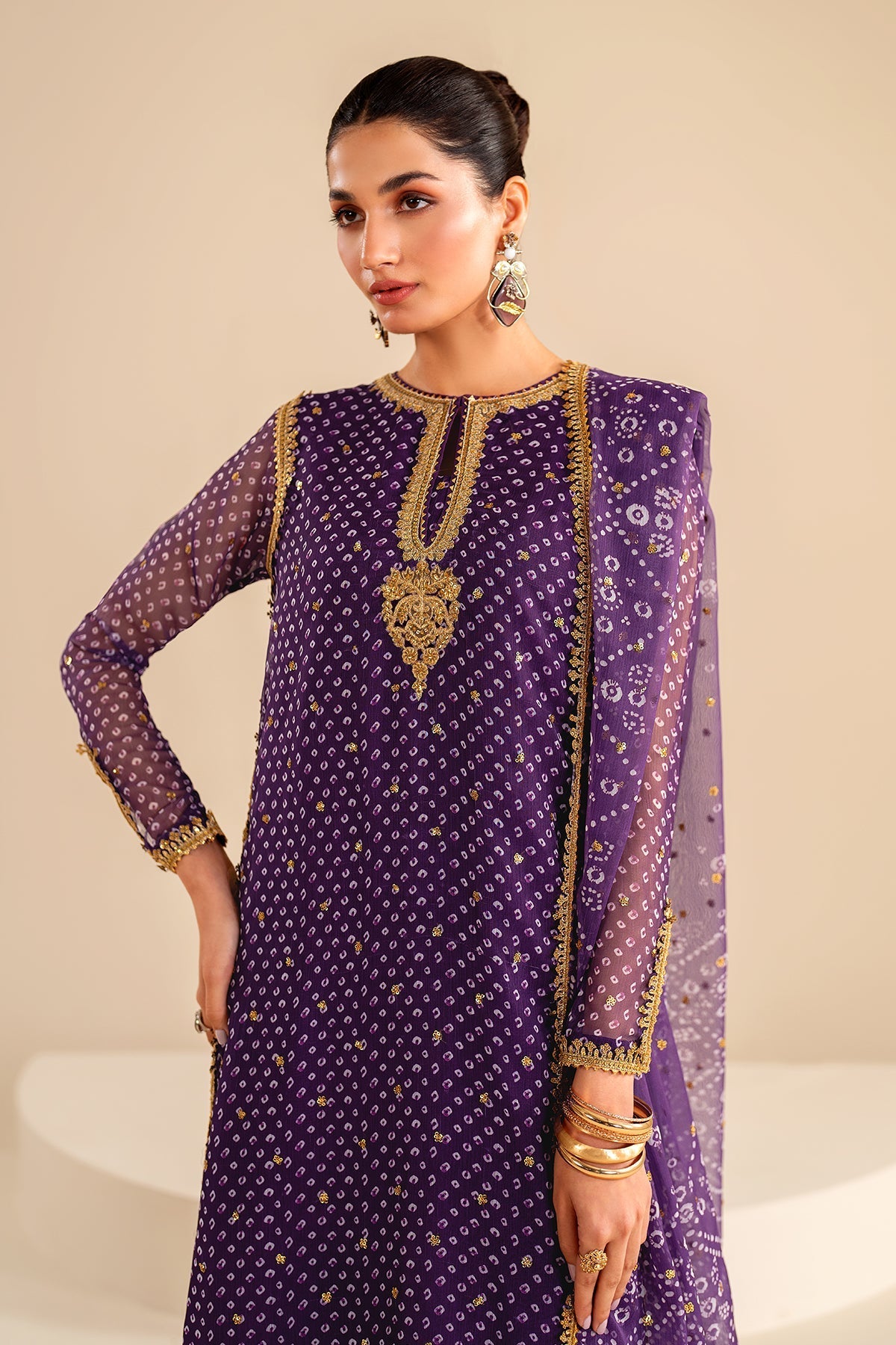 EMBROIDERED CHIFFON SF-625
