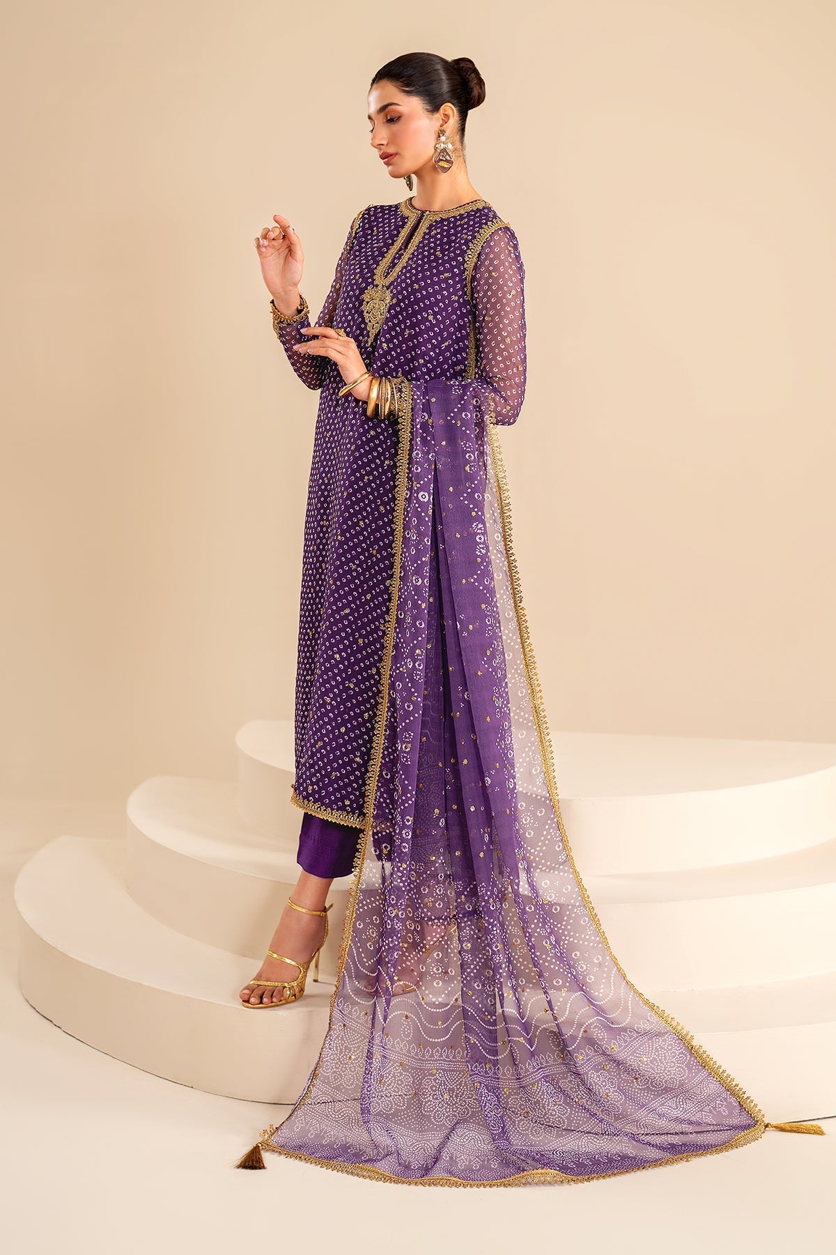 EMBROIDERED CHIFFON SF-625