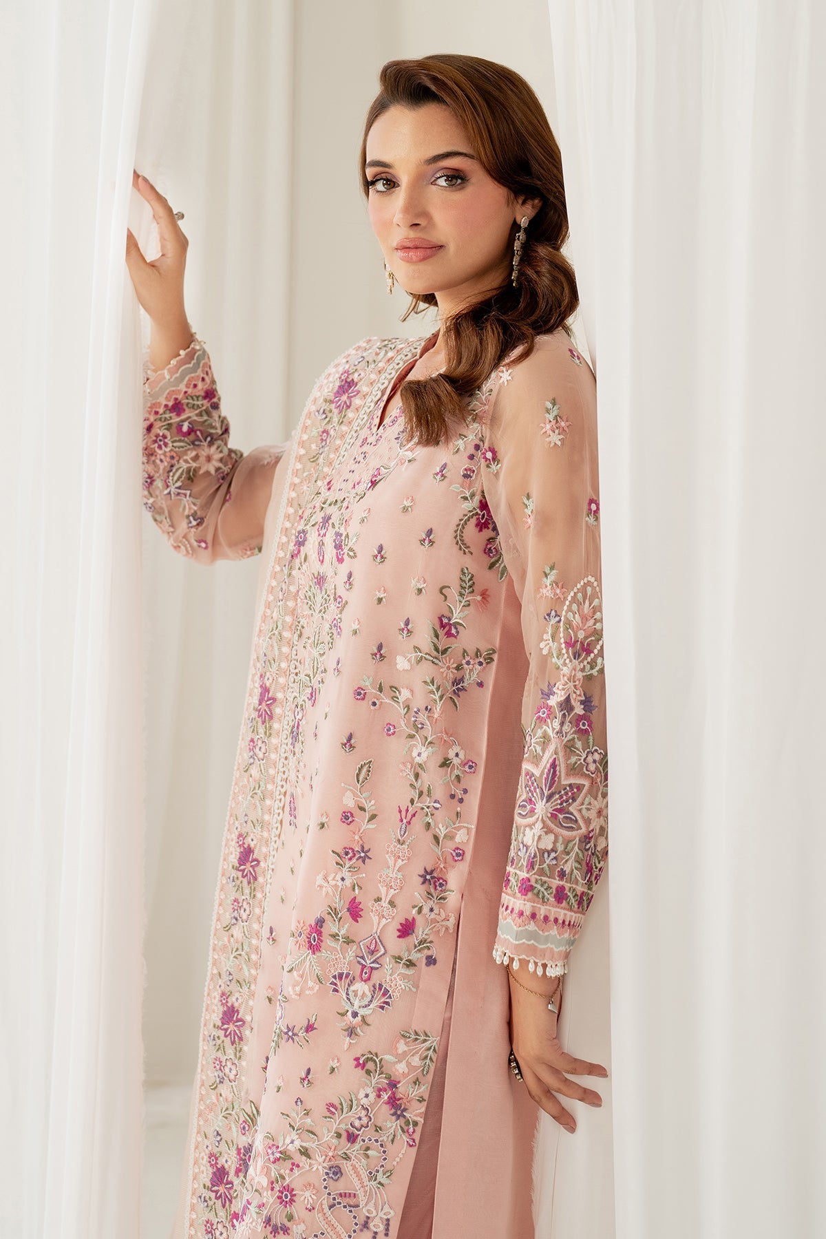 EMBROIDERED CHIFFON SF-4052