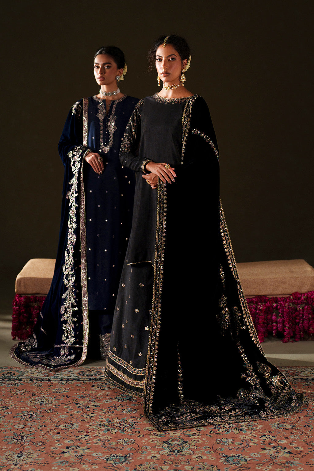 IV-76 Embroidered Velvet