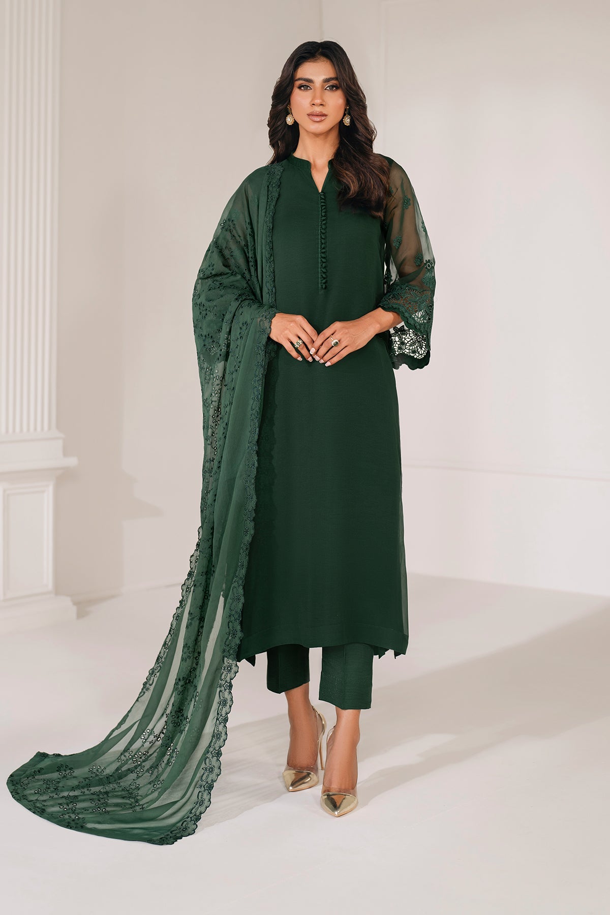 EMBROIDERED CHIFFON DUPATTA 70