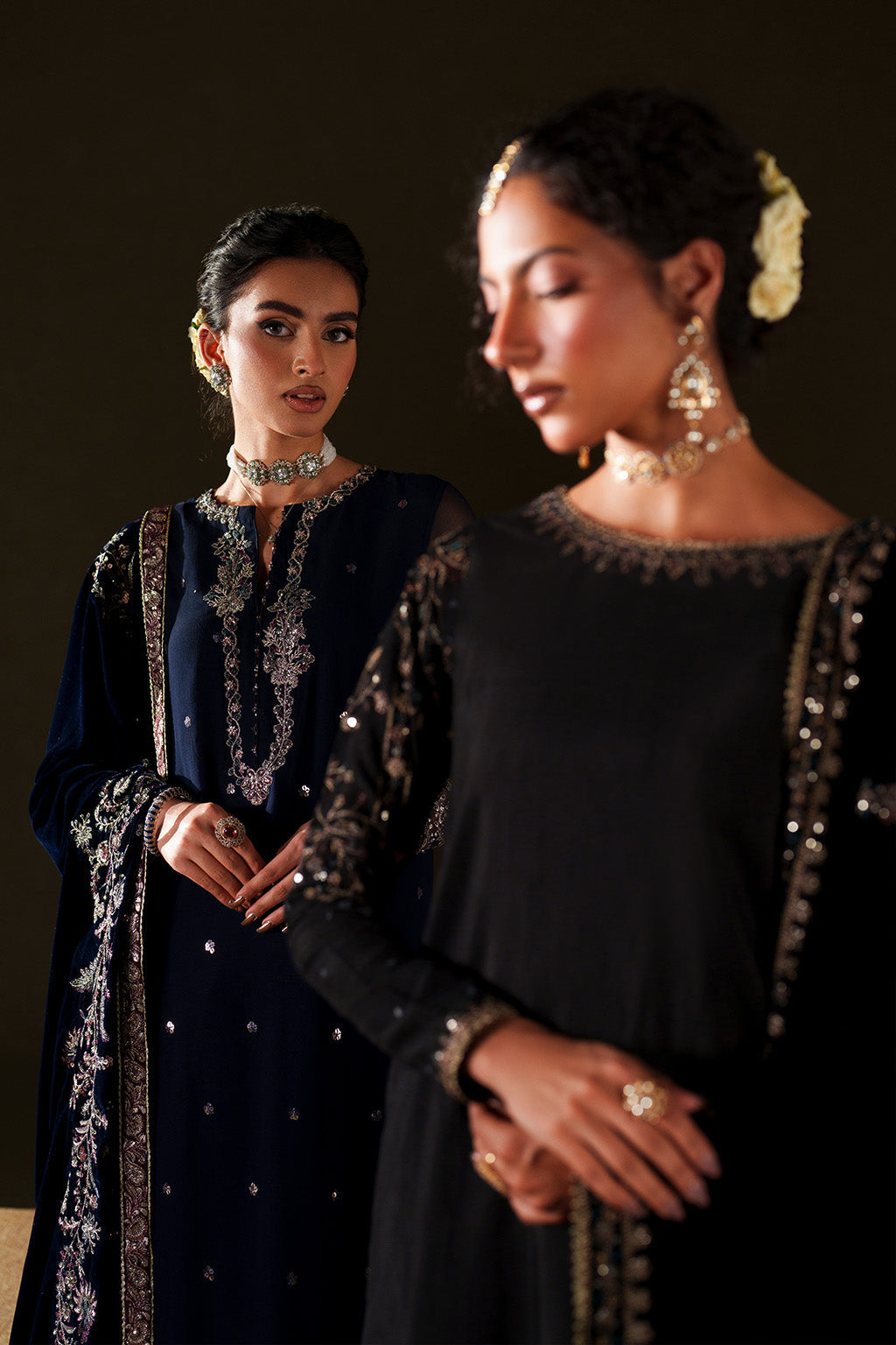IV-76 Embroidered Velvet