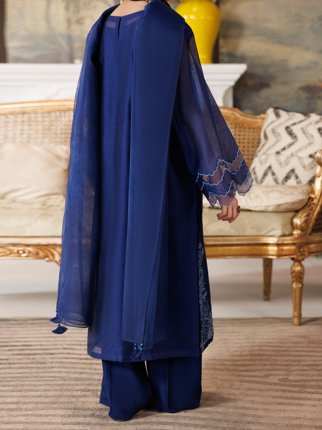 Blue Formal 3Pc Stitched - ALT-3PS-LS-1167