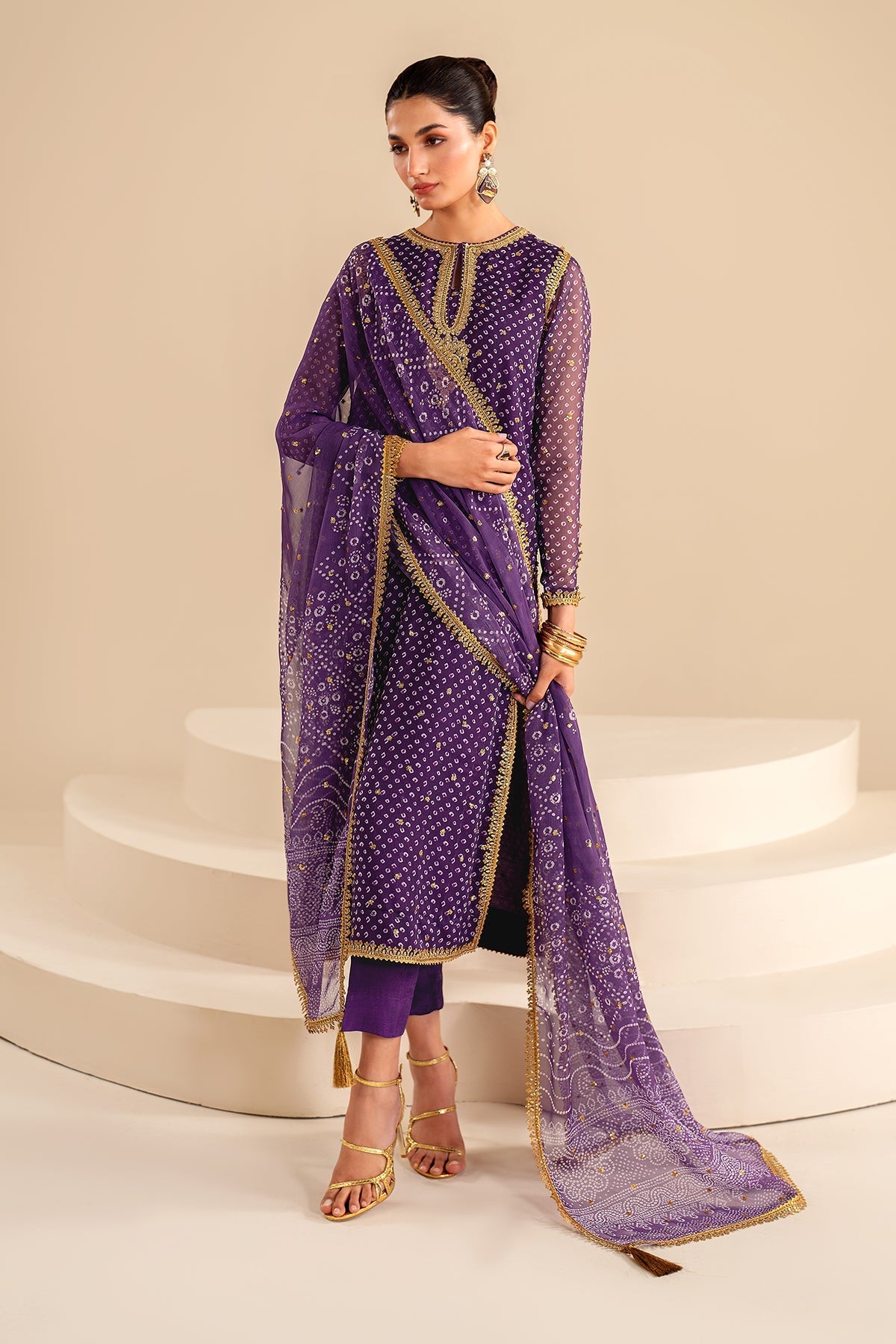 EMBROIDERED CHIFFON SF-625