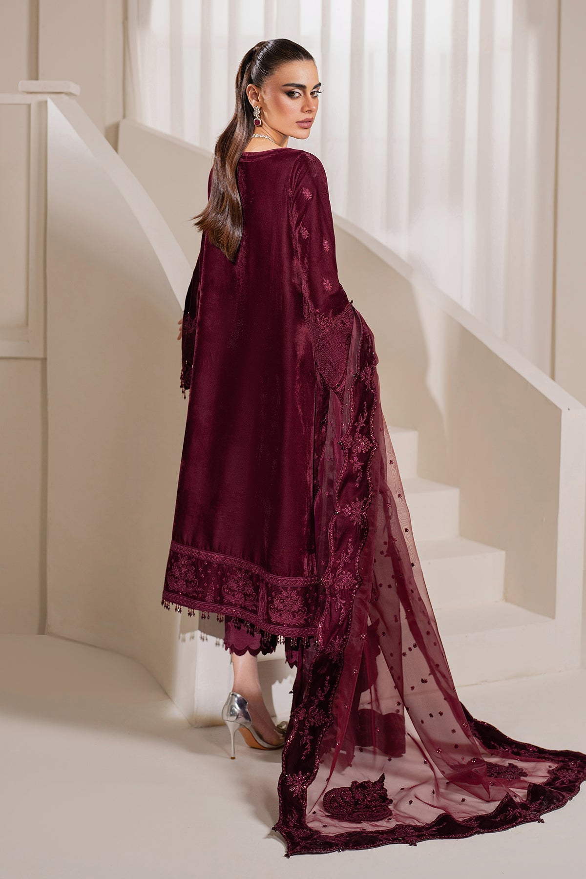 EMBROIDERED VELVET SF-758