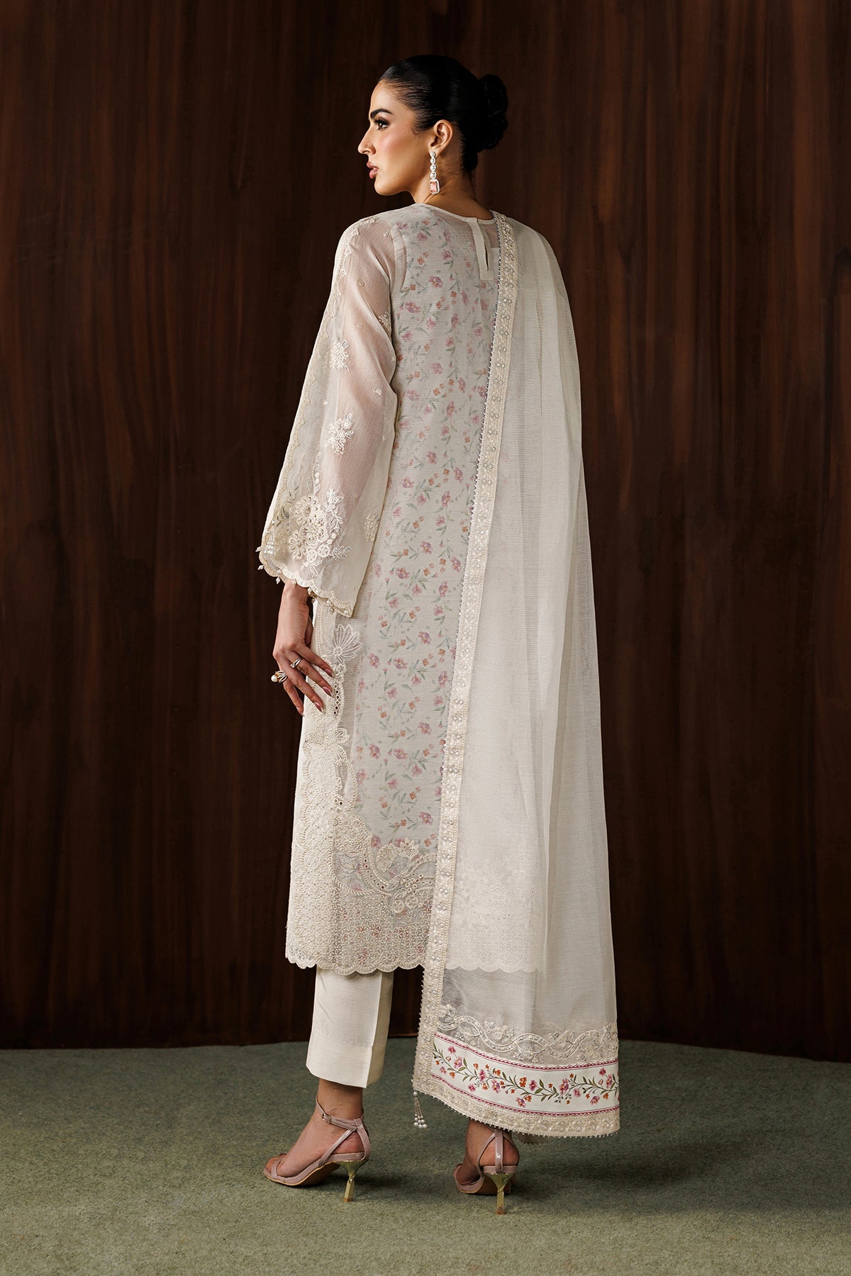EMBROIDERED COTTON NET UF-4440