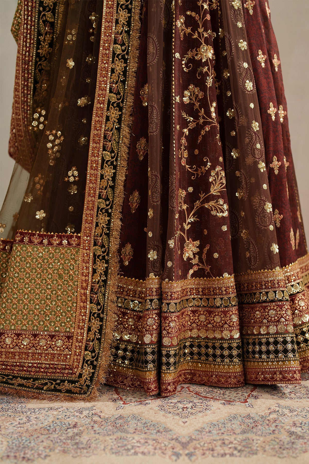 EMBROIDERED CHIFFON UF-4376