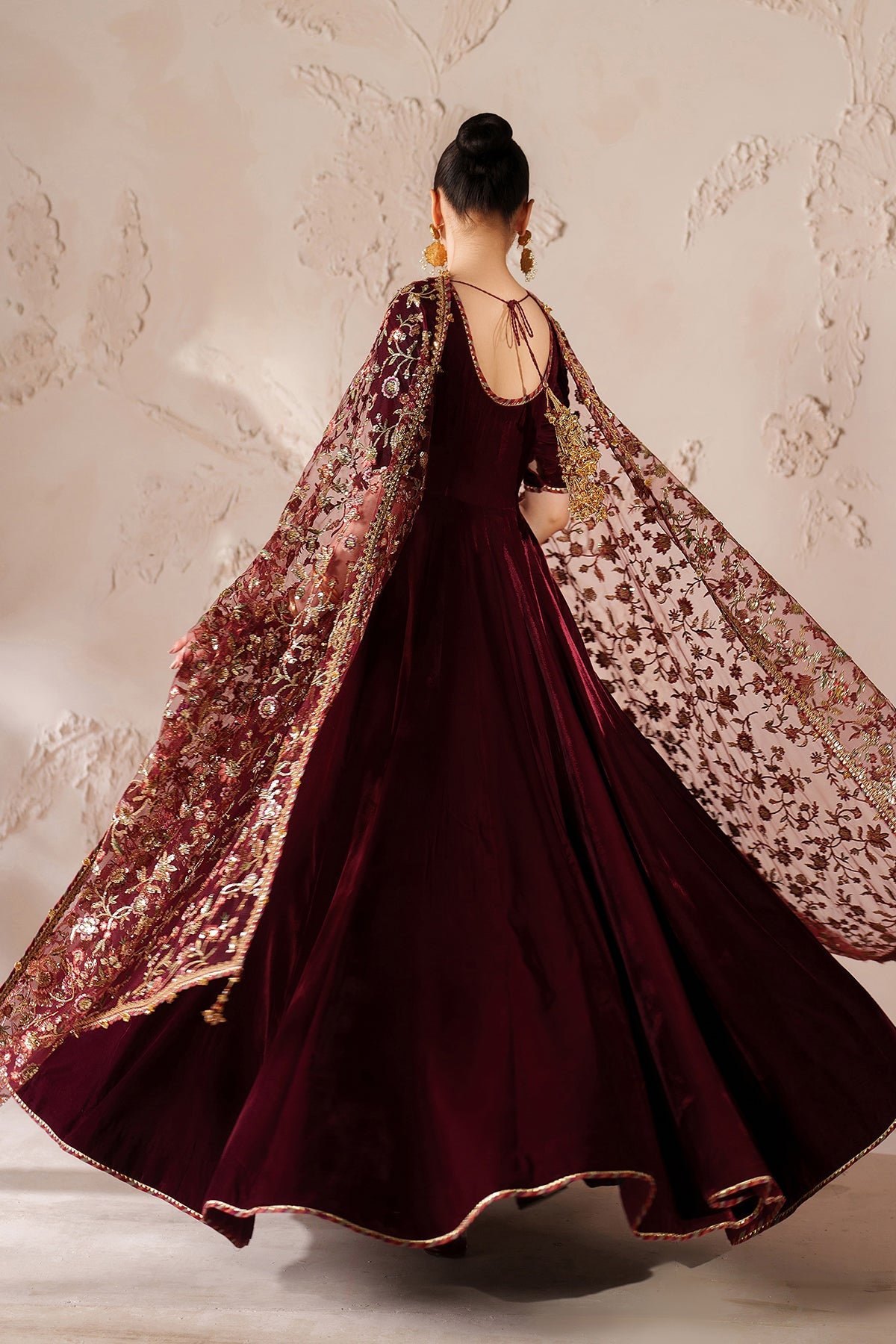 EMBROIDERED VELVET PR-1211