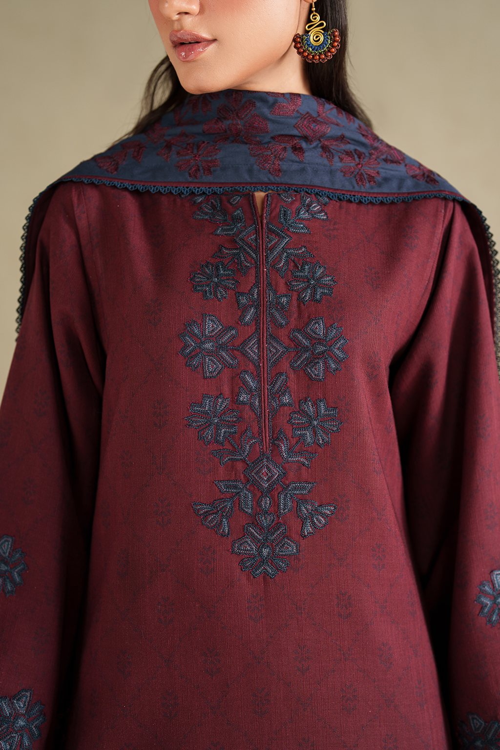 UE-592 Printed Khaddar