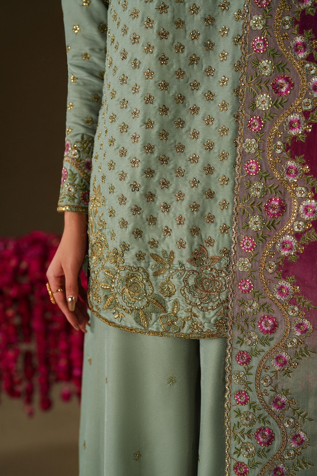 IV-73 Embroidered Velvet
