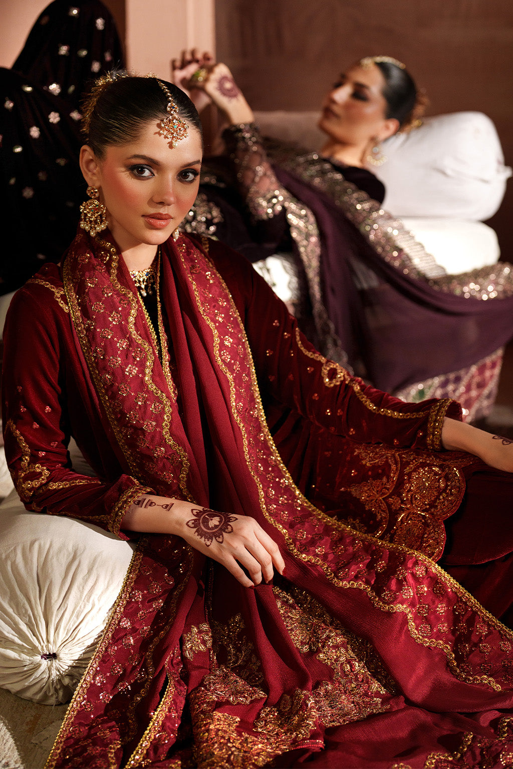 IV-58 Embroidered Velvet