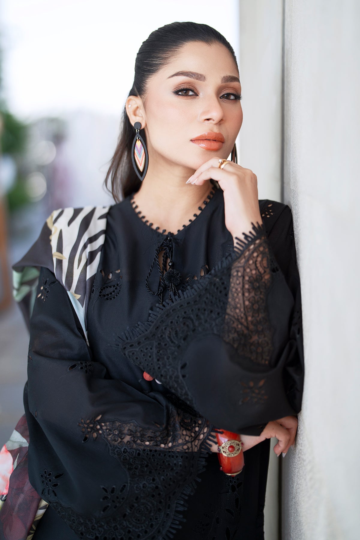 EMBROIDERED PRINTED LAWN SF-4080