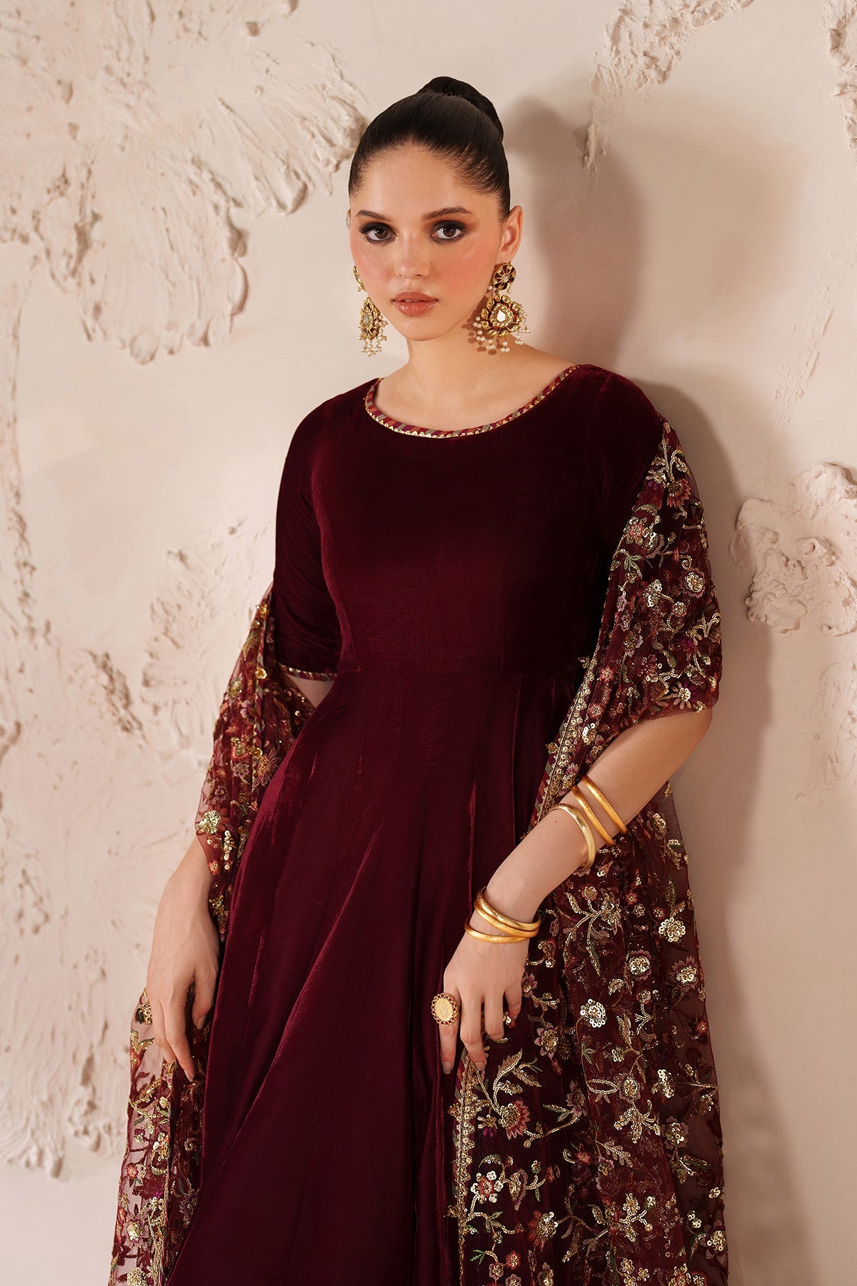 EMBROIDERED VELVET PR-1211