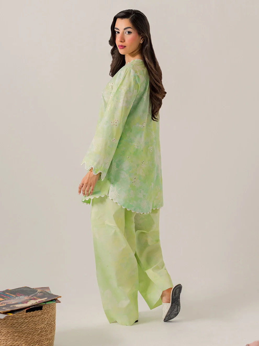 Sage - 3Pc Printkari Suit