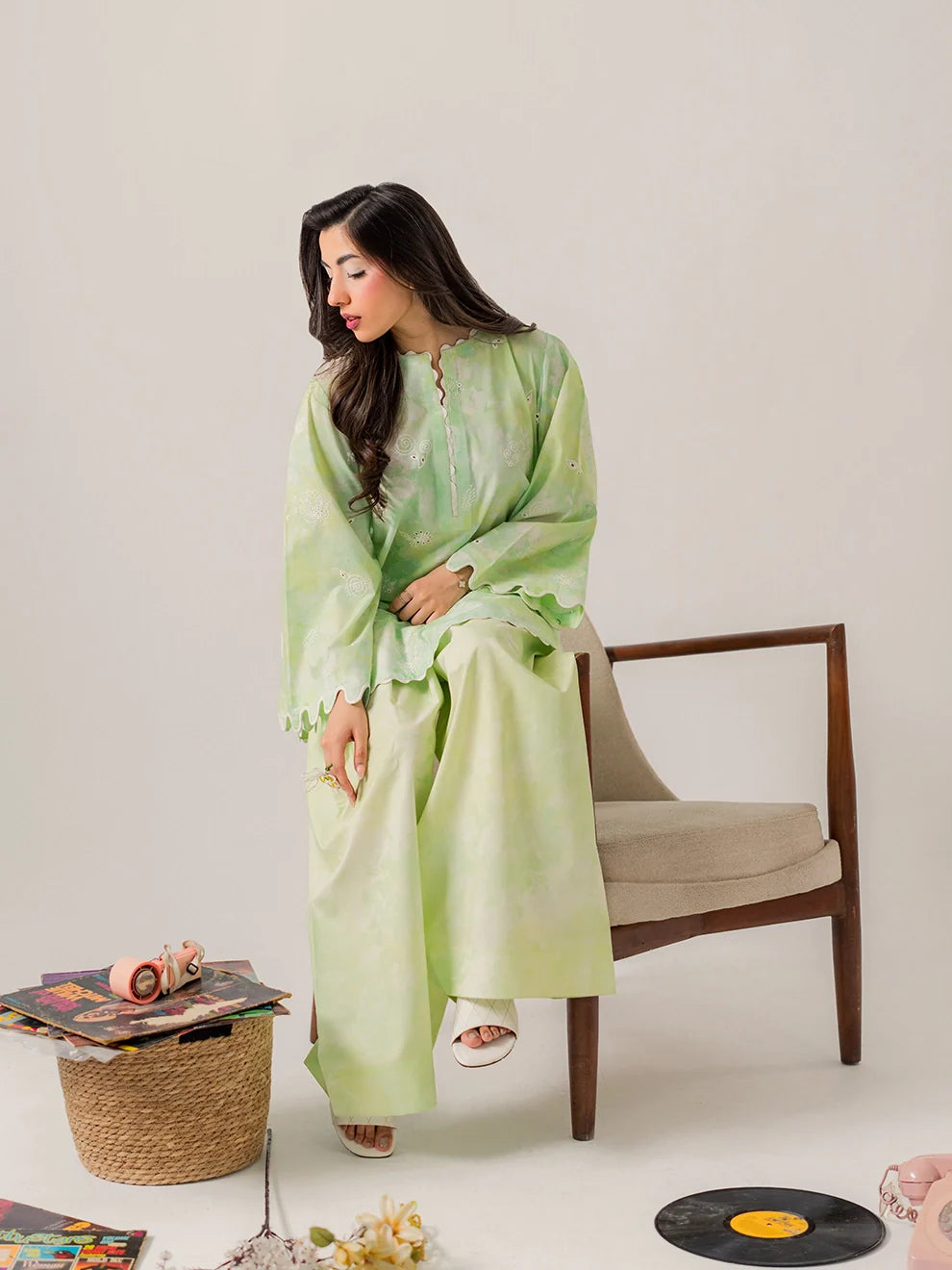 Sage - 3Pc Printkari Suit