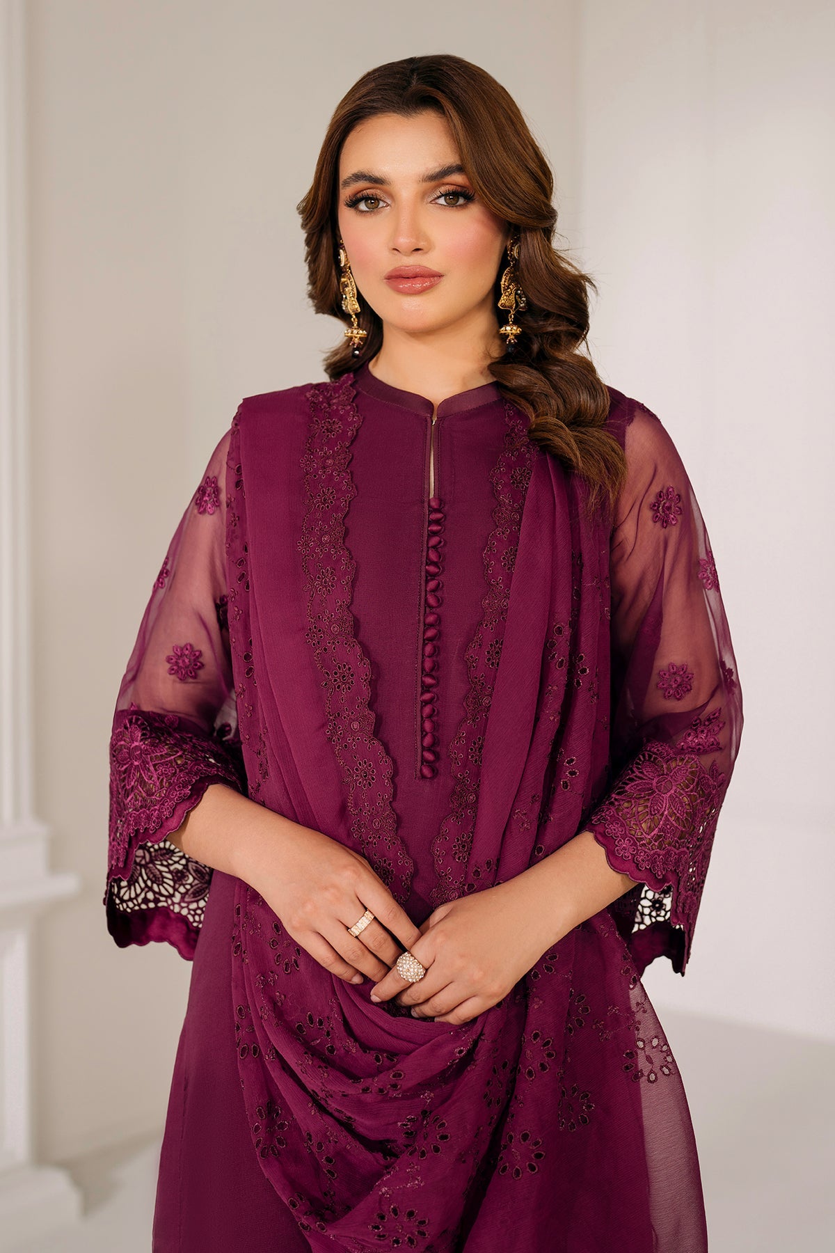 EMBROIDERED CHIFFON DUPATTA 71