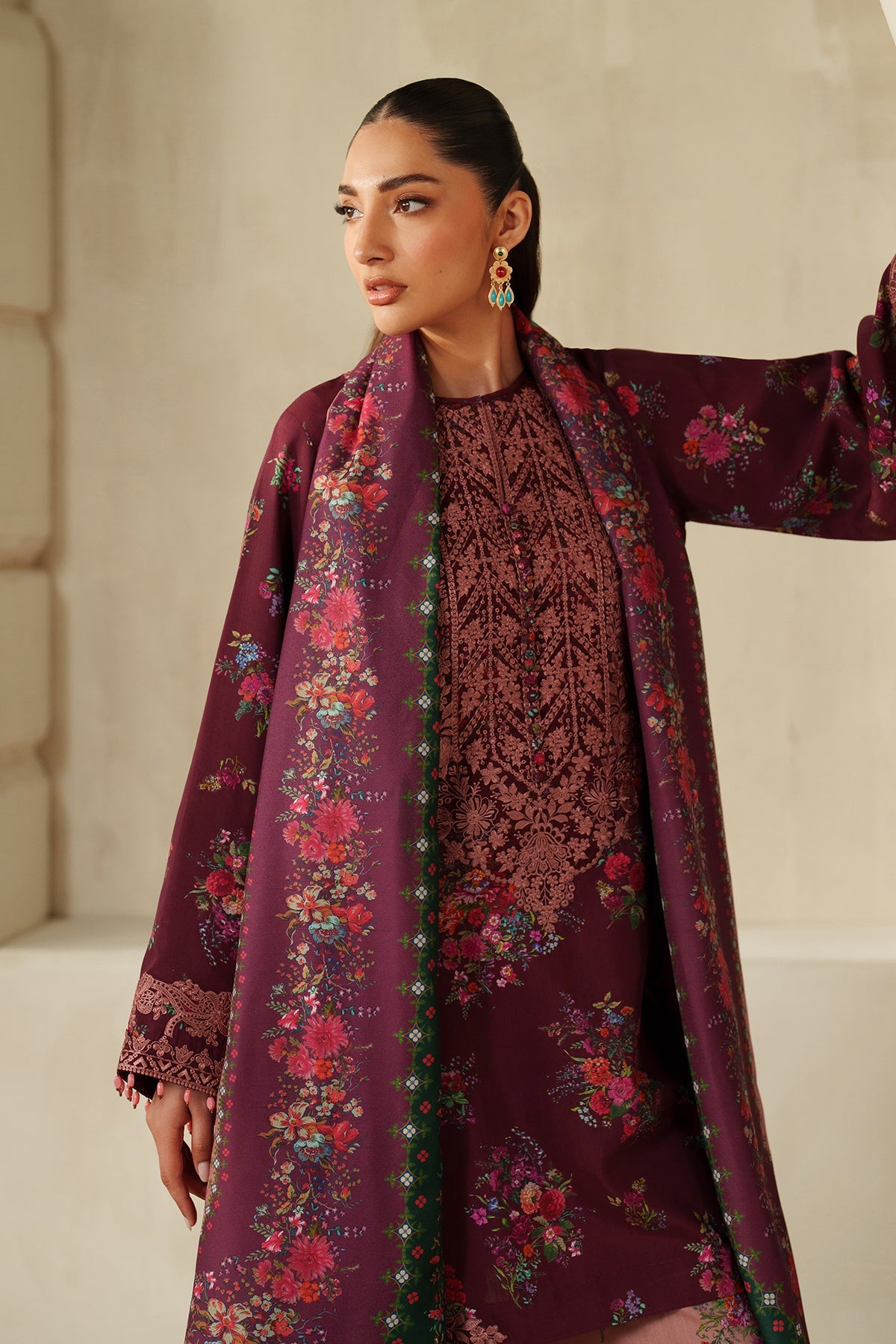 EMBROIDERED KHADDAR SF-4338