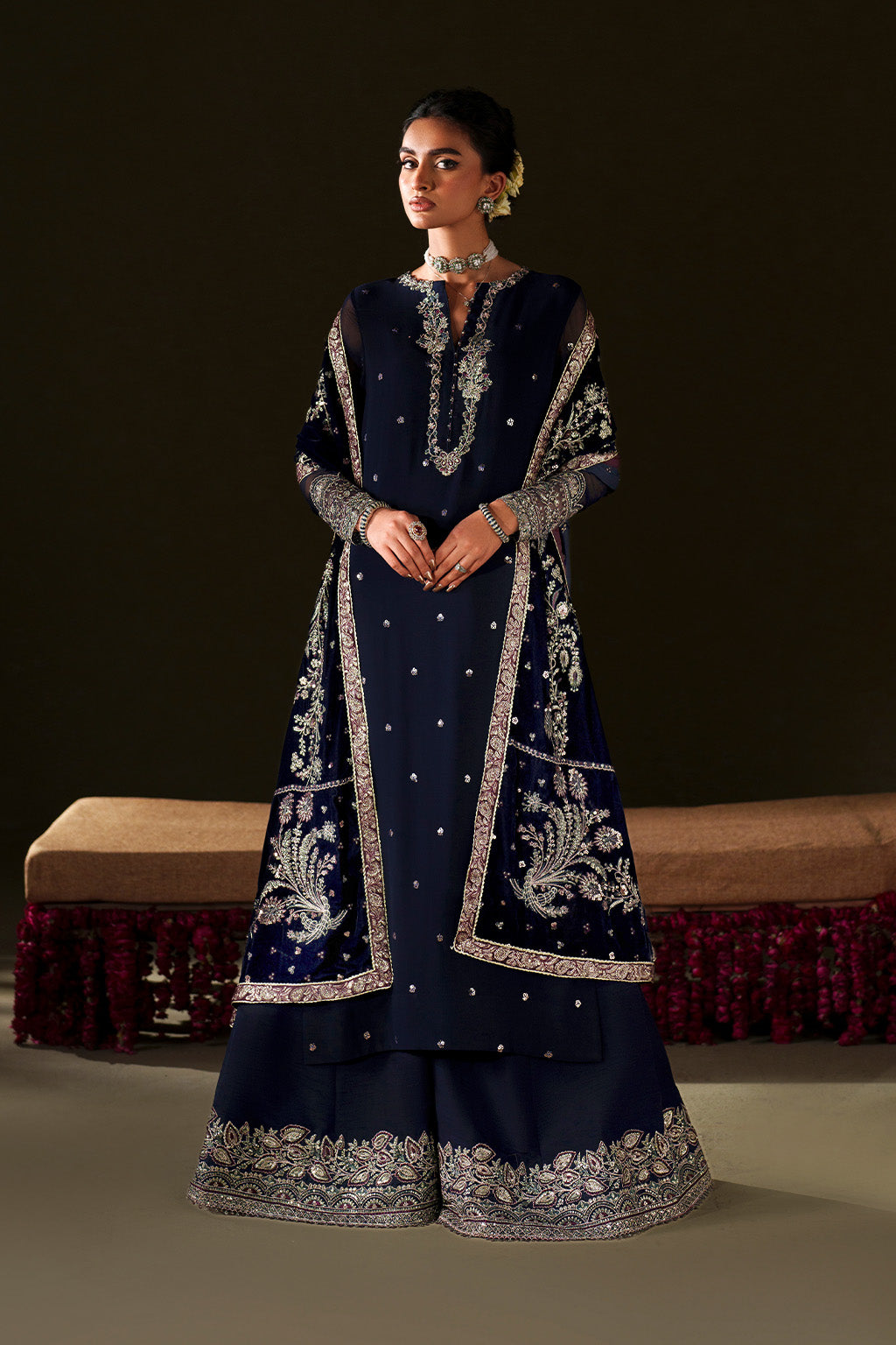 IV-76 Embroidered Velvet