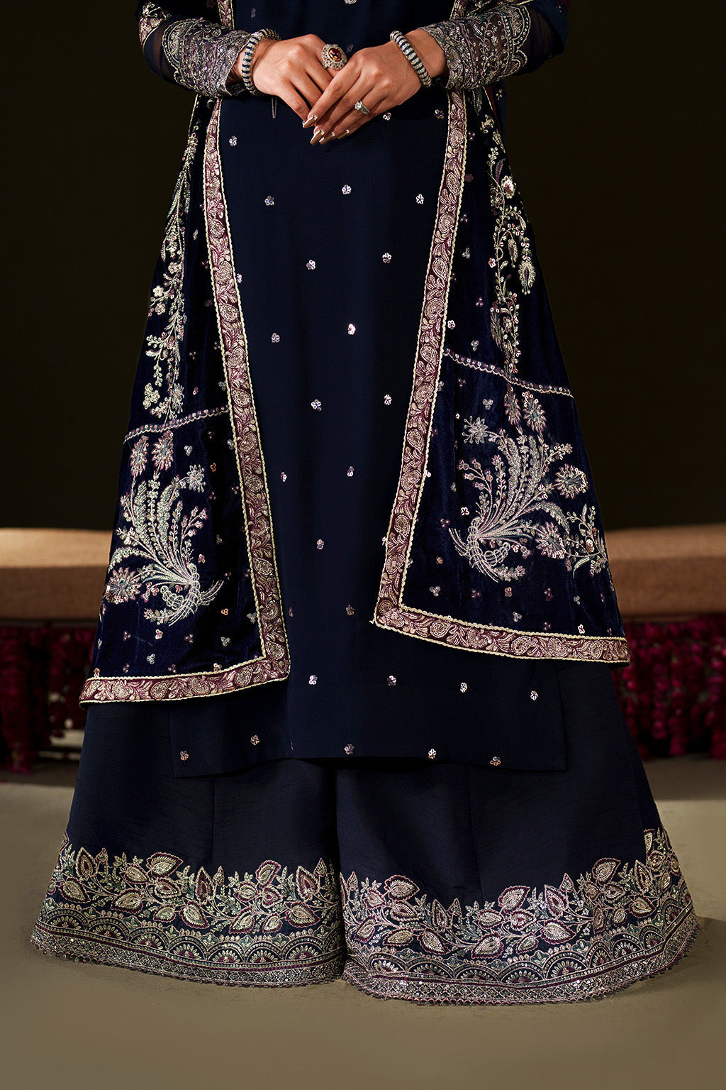IV-76 Embroidered Velvet