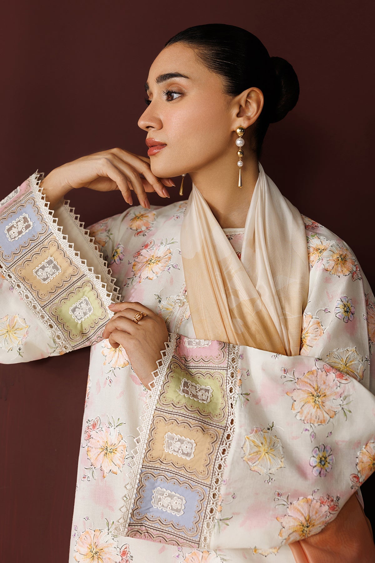 EMBROIDERED PRINTED LAWN PR-1260