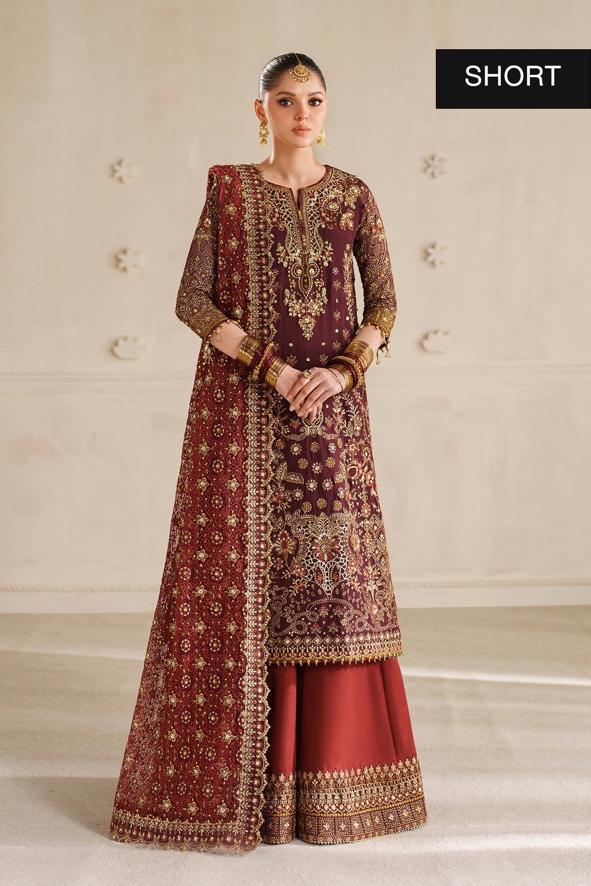 EMBROIDERED CHIFFON CH14-07 STITCHED