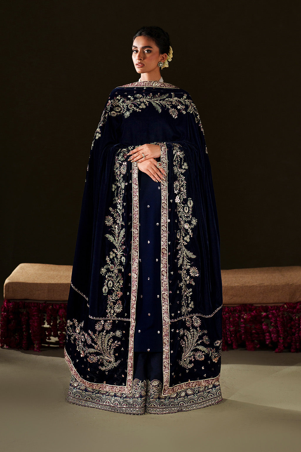 IV-76 Embroidered Velvet