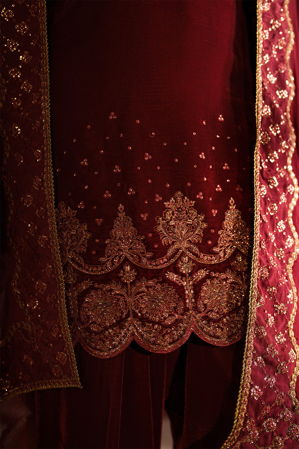 IV-58 Embroidered Velvet