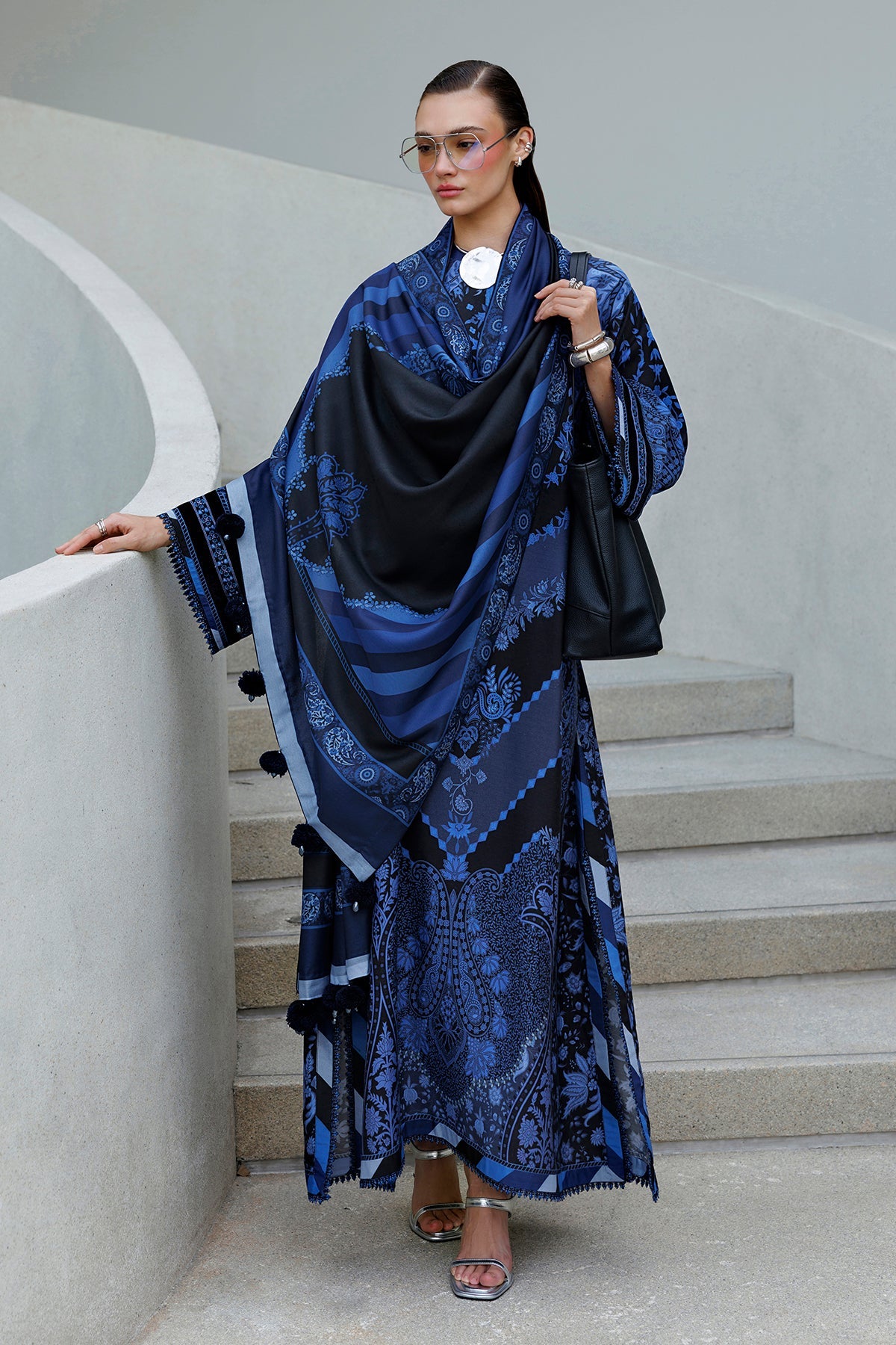 EMBROIDERED VISCOSE SILK SF-4602